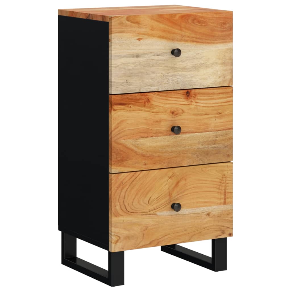 vidaXL Dressoir met 3 lades 40x33,5x75 cm massief mangohout
