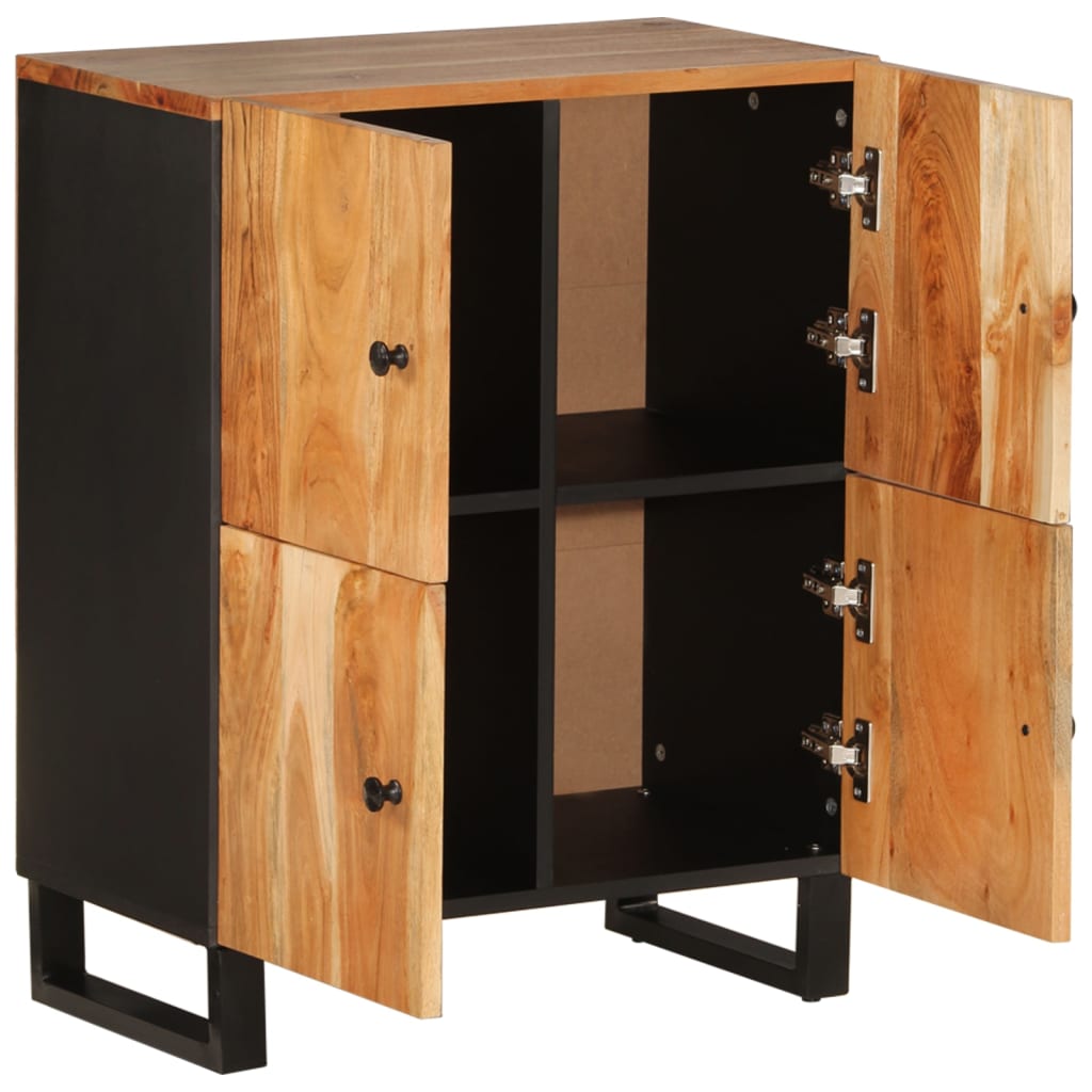 vidaXL Dressoir met 4 deuren 60x33x75 cm massief gerecycled hout