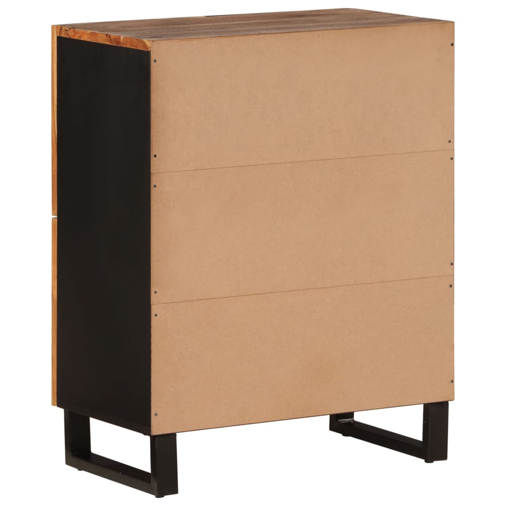 vidaXL Dressoir met 4 deuren 60x33x75 cm massief gerecycled hout