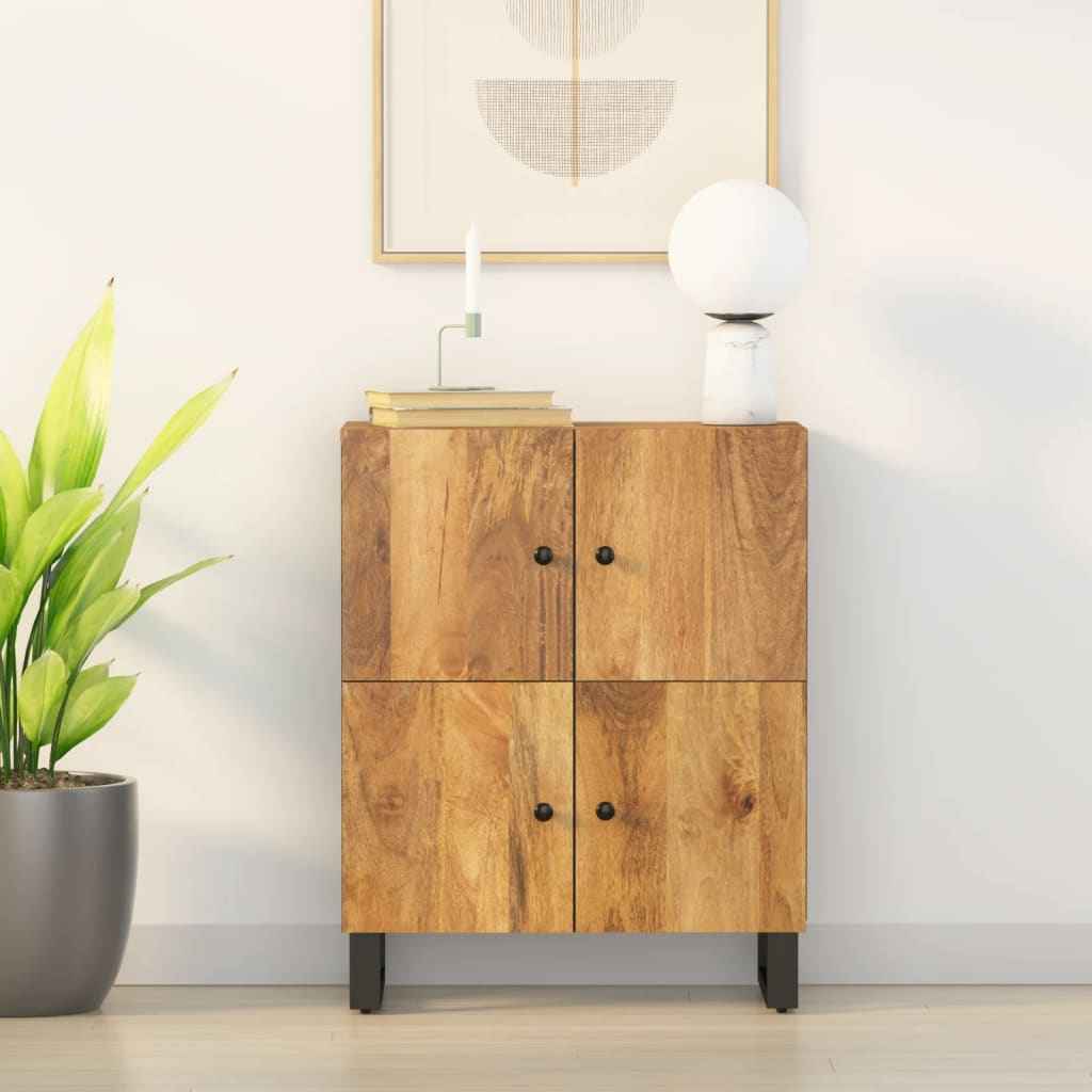 vidaXL Dressoir met 4 deuren 60x33x75 cm massief gerecycled hout