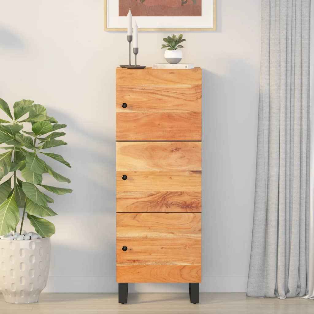 vidaXL Hoge kast met lade 60x33x100 cm massief mangohout en ijzer