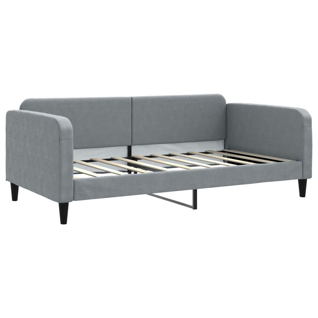 vidaXL Slaapbank 100x190 cm stof lichtgrijs