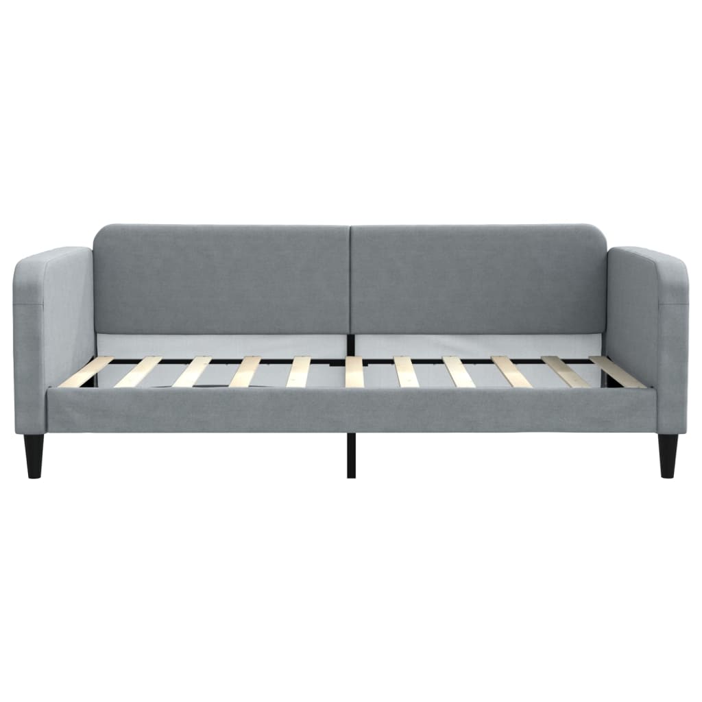 vidaXL Slaapbank 100x190 cm stof lichtgrijs