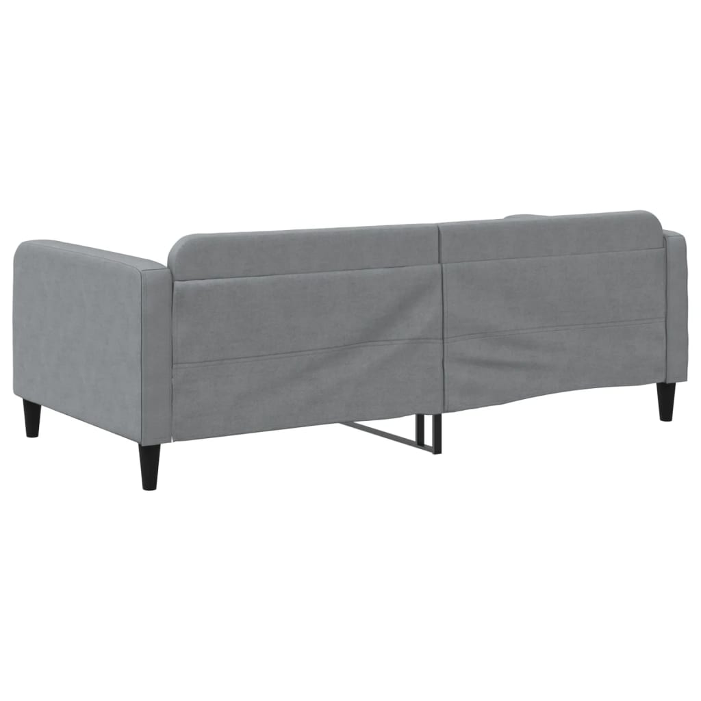vidaXL Slaapbank 100x190 cm stof lichtgrijs