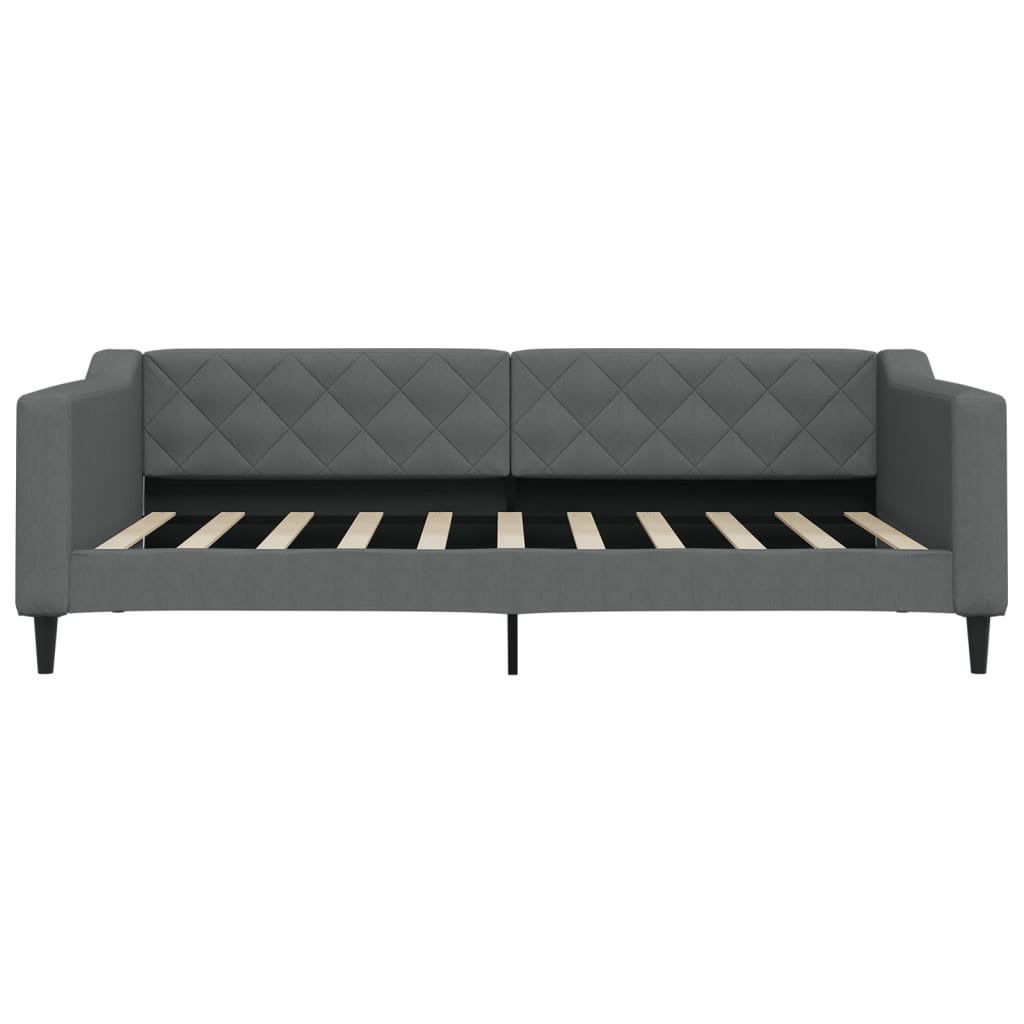 vidaXL Slaapbank 100x190 cm stof donkergrijs