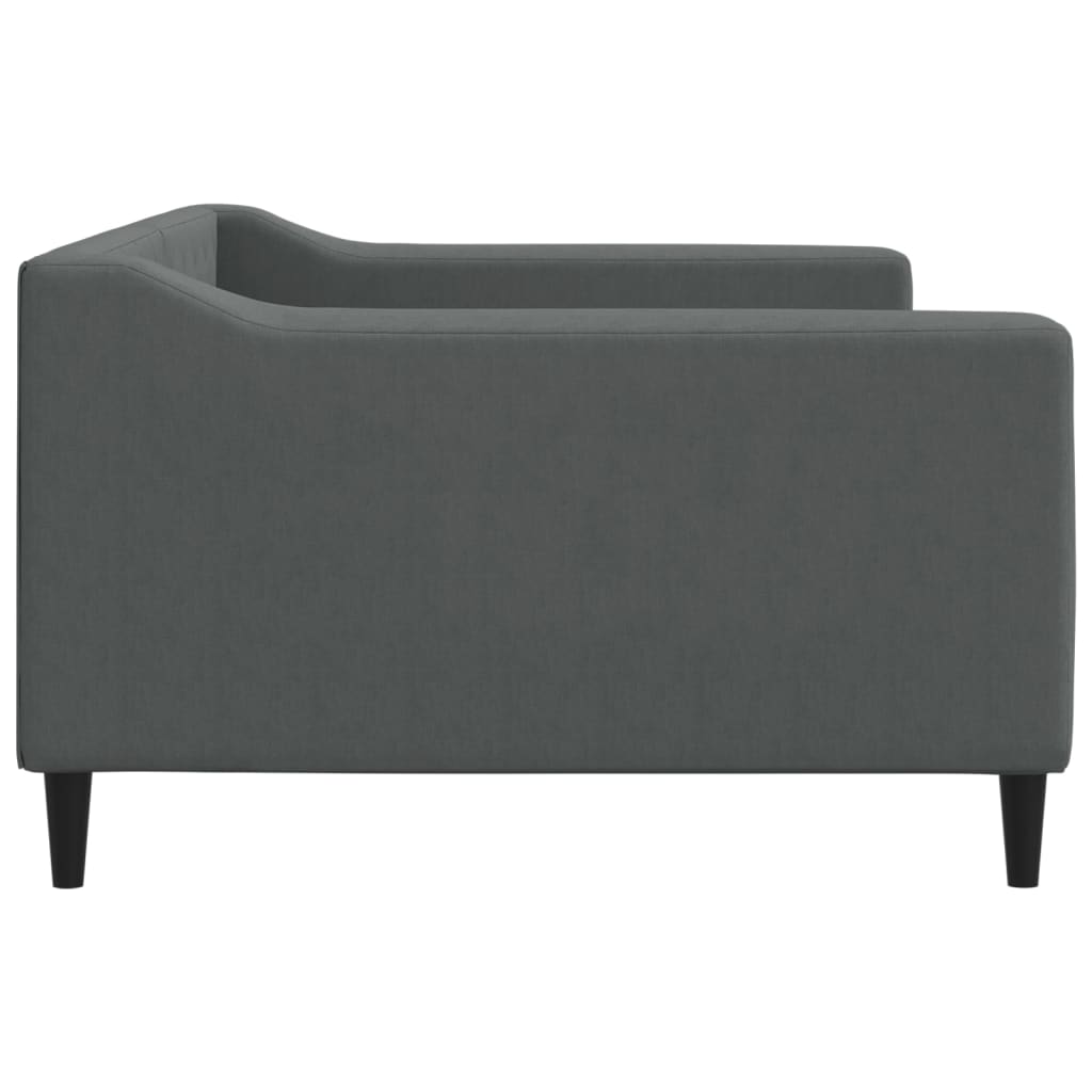 vidaXL Slaapbank 100x190 cm stof donkergrijs