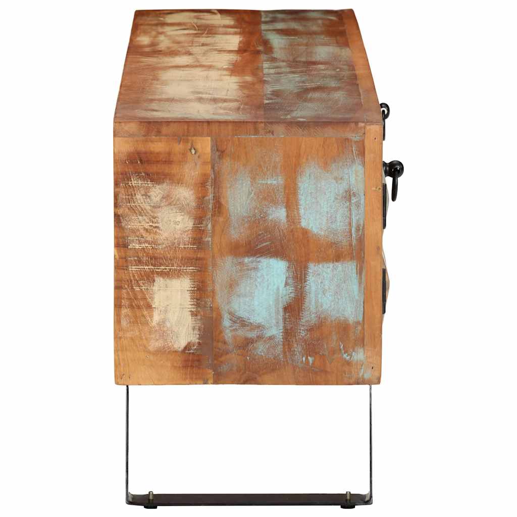 vidaXL Tv-meubel 112x30x45 cm massief gerecycled hout
