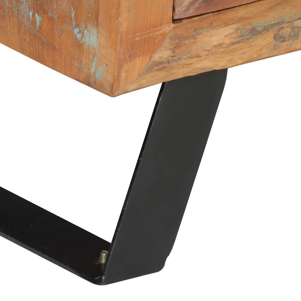 vidaXL Tv-meubel 112x30x45 cm massief gerecycled hout
