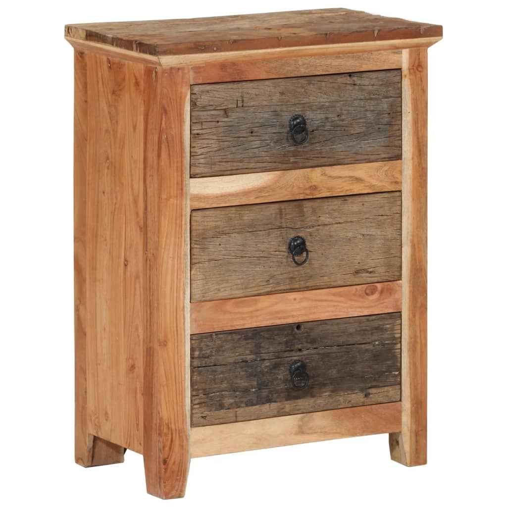 vidaXL Dressoir 60x33x75 cm massief acaciahout en gerecycled hout