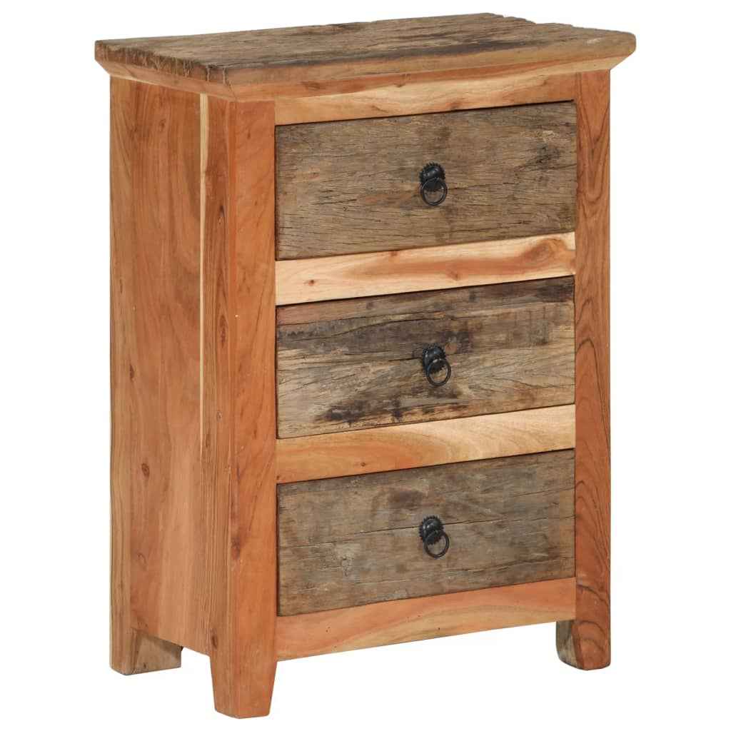 vidaXL Dressoir 60x33x75 cm massief acaciahout en gerecycled hout