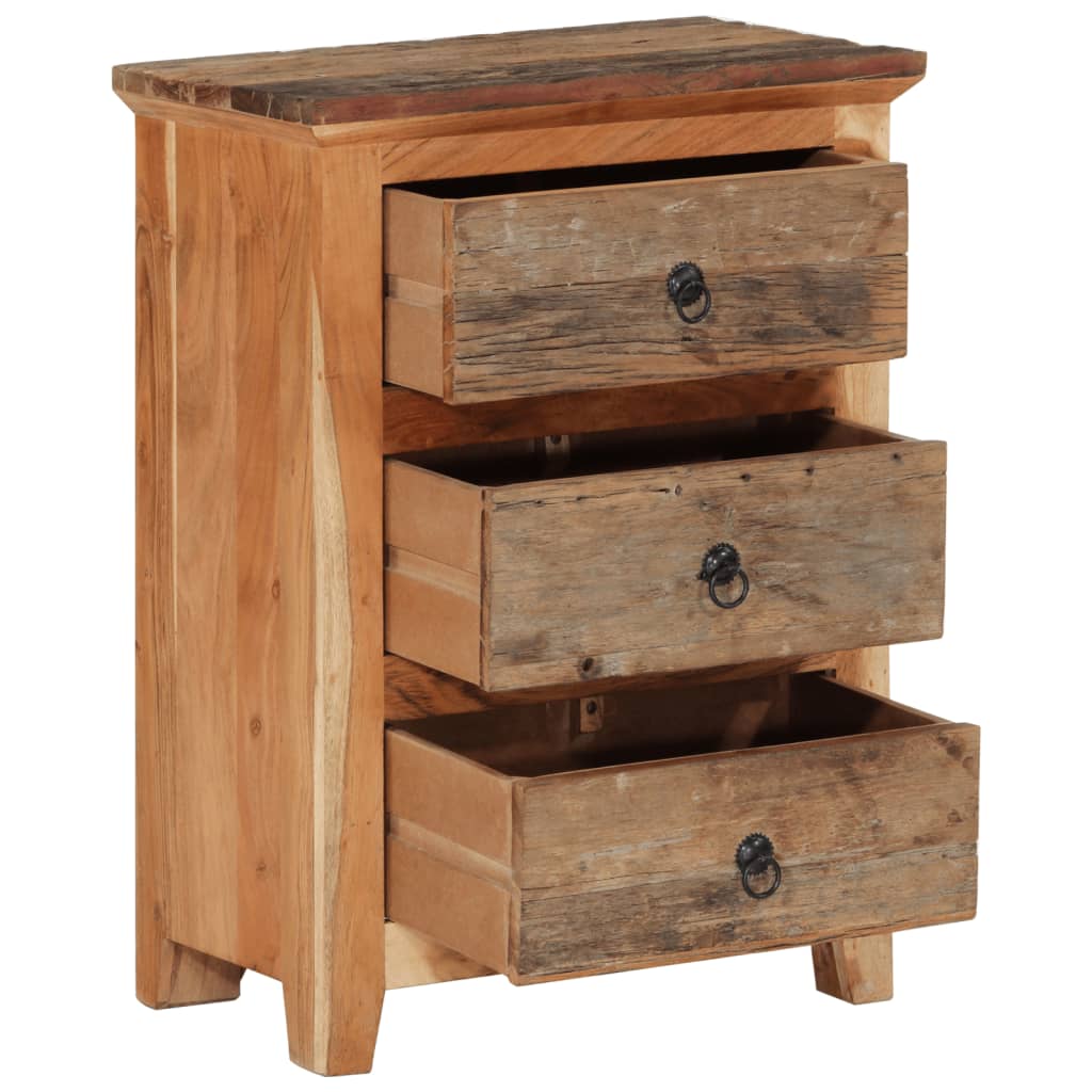 vidaXL Dressoir 60x33x75 cm massief acaciahout en gerecycled hout