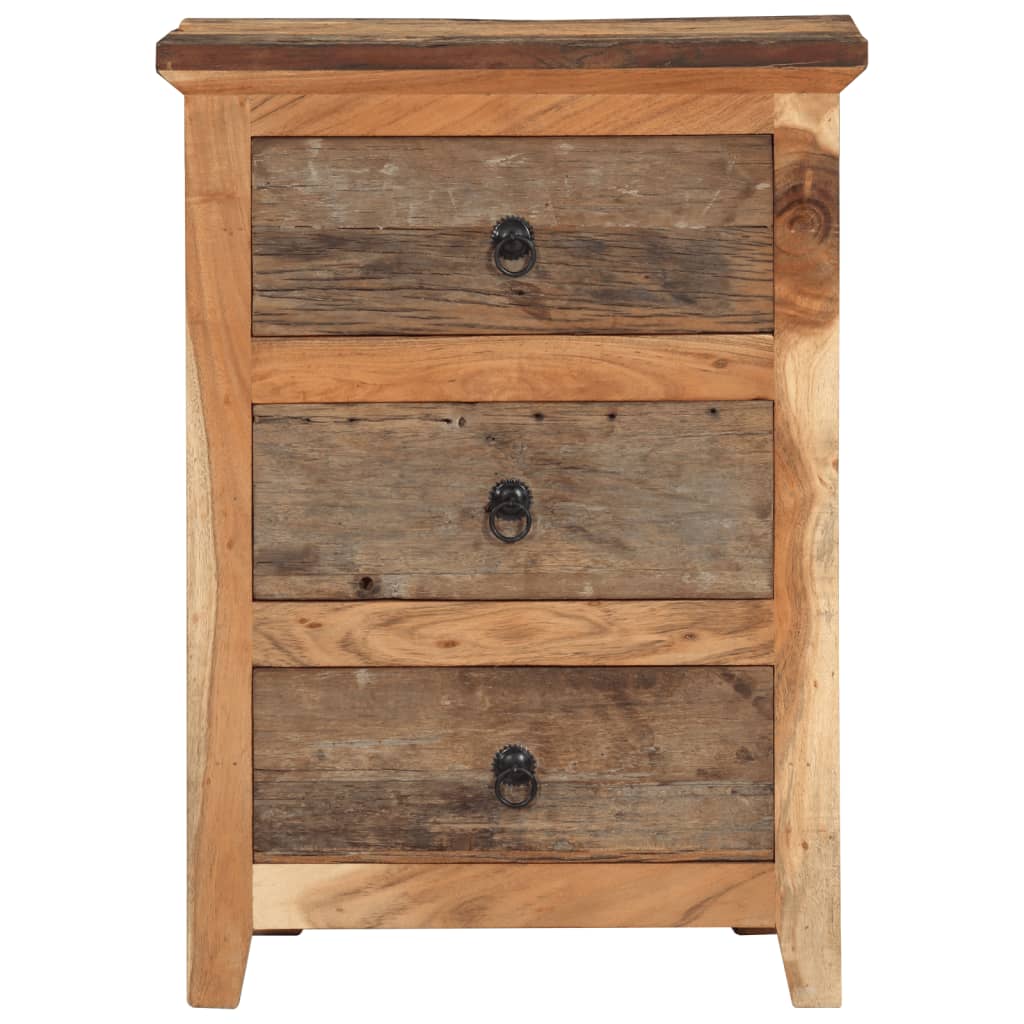 vidaXL Dressoir 60x33x75 cm massief acaciahout en gerecycled hout