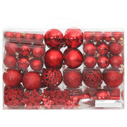 vidaXL 111-delige Kerstballenset polystyreen rood