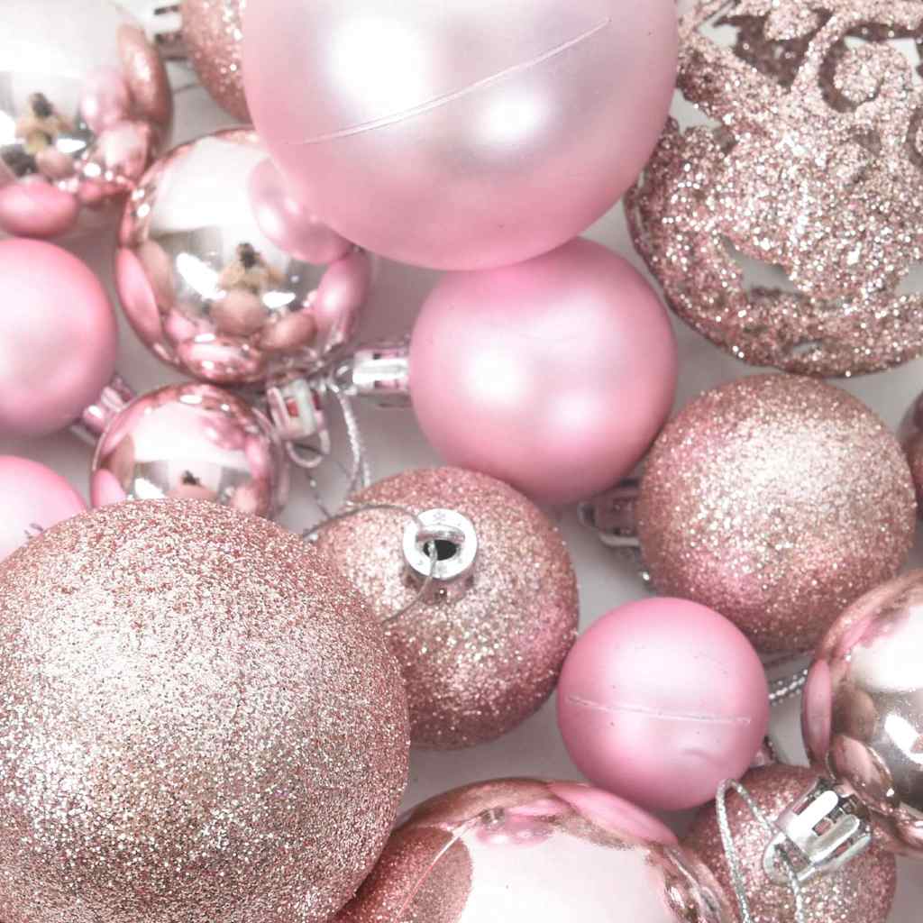 vidaXL 111-delige Kerstballenset polystyreen rood