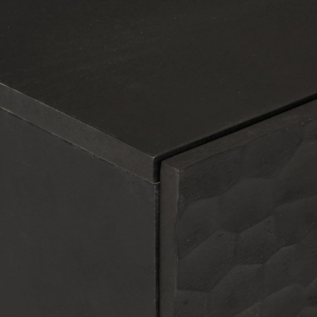 vidaXL Sideboard 60x33x75 cm Solid Mango Wood Black