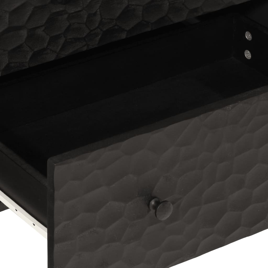 vidaXL Sideboard 60x33x75 cm Solid Mango Wood Black