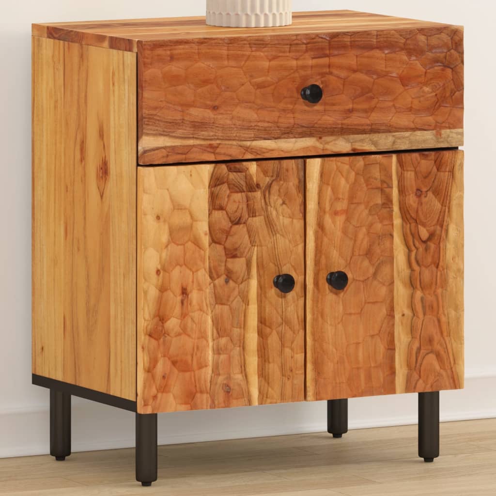 vidaXL Nachtkastje 50x33x60 cm massief acaciahout