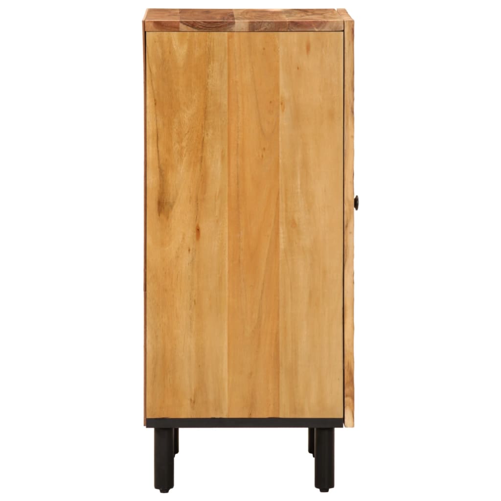 vidaXL Bijzetkast 40x33x75 cm massief mangohout zwart