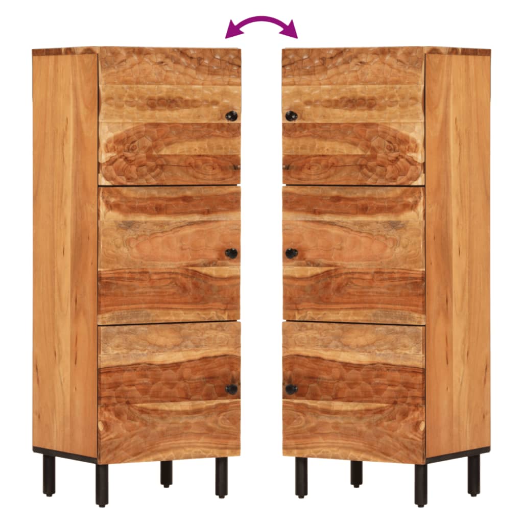 vidaXL Hoge kast 40x33x110 cm massief acaciahout