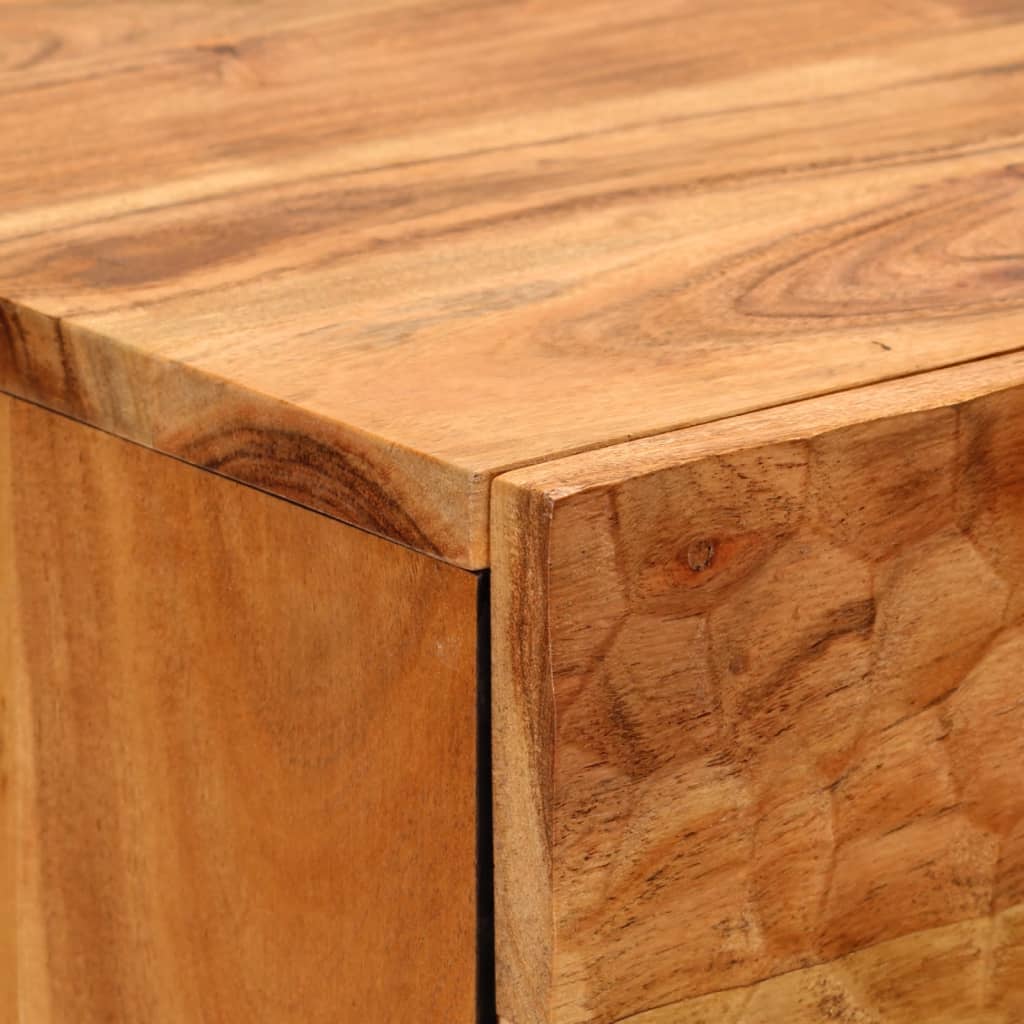vidaXL Hoge kast 40x33x110 cm massief acaciahout