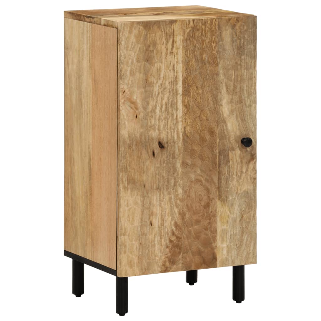 vidaXL Bijzetkast 40x33x75 cm massief mangohout zwart
