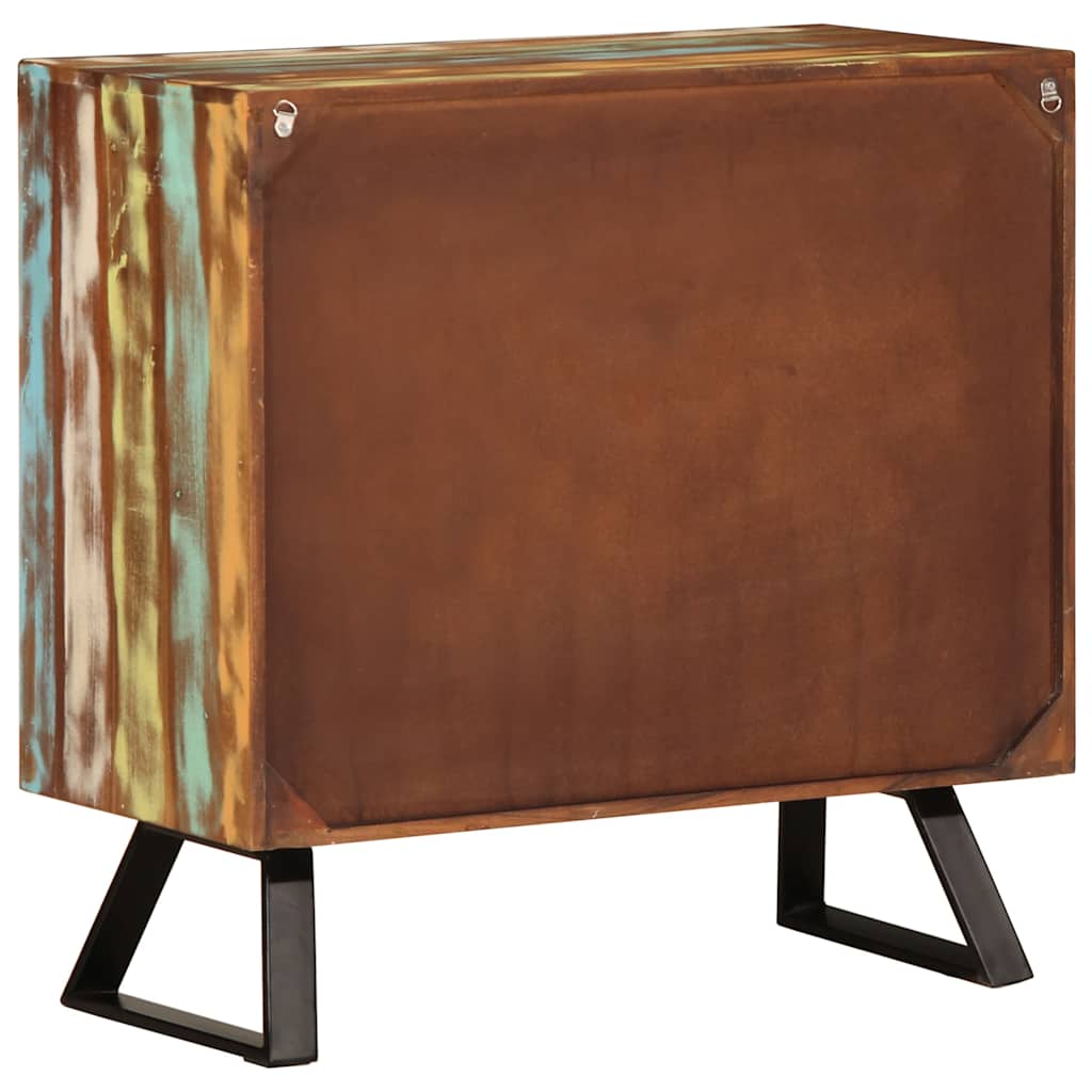 vidaXL Ladekast 70x35x70 cm massief gerecycled hout meerkleurig