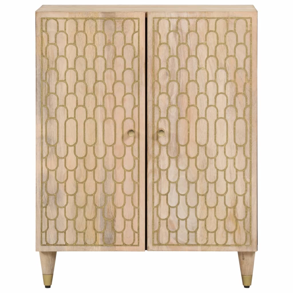 vidaXL Bijzetkast 60x33x75 cm massief mangohout