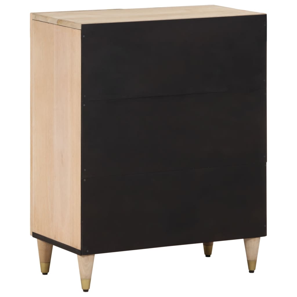 vidaXL Bijzetkast 60x33x75 cm massief mangohout