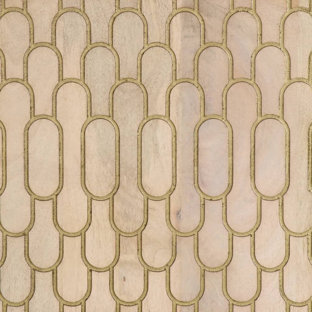 vidaXL Bijzetkast 60x33x75 cm massief mangohout