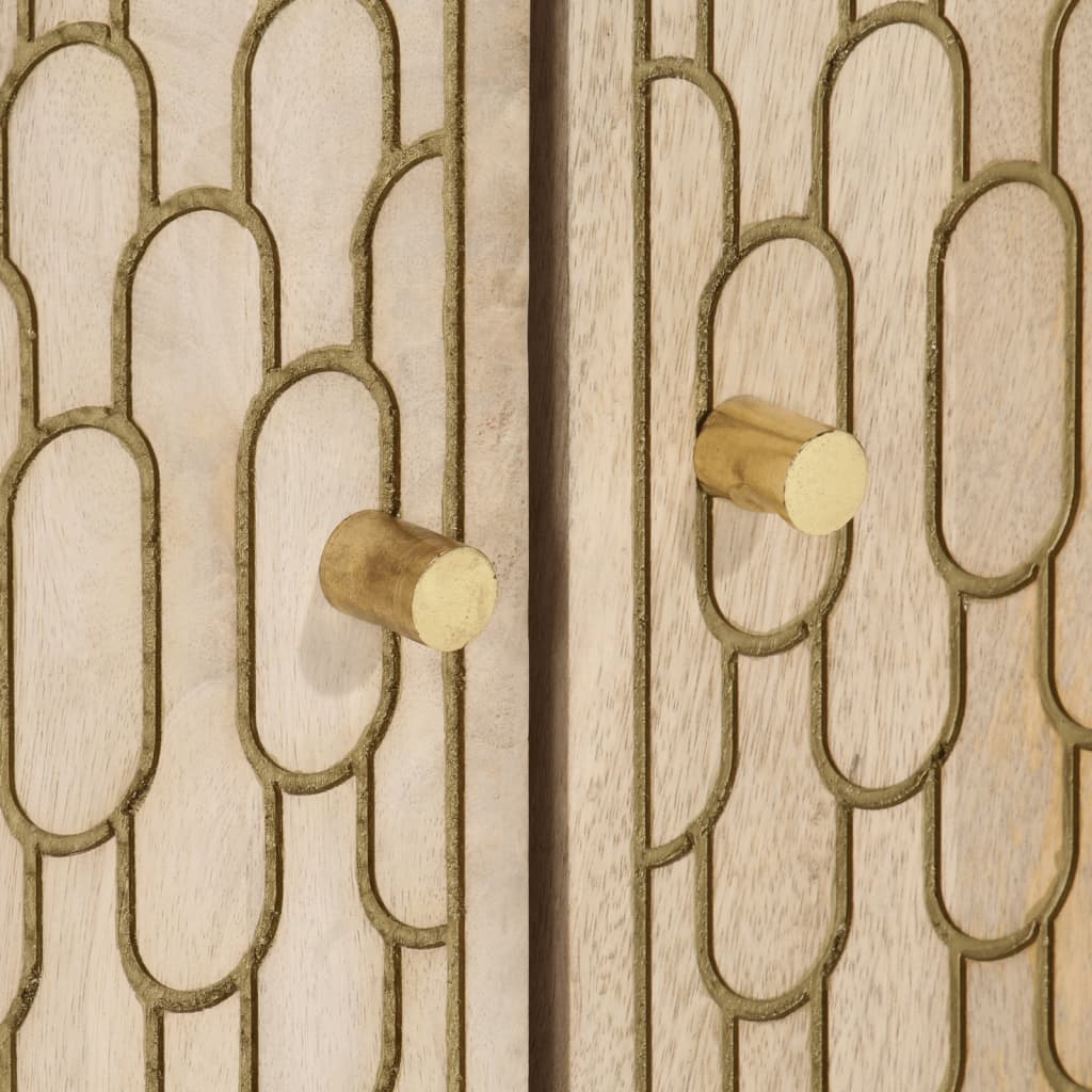 vidaXL Wastafelkast 62x33x58 cm massief mangohout