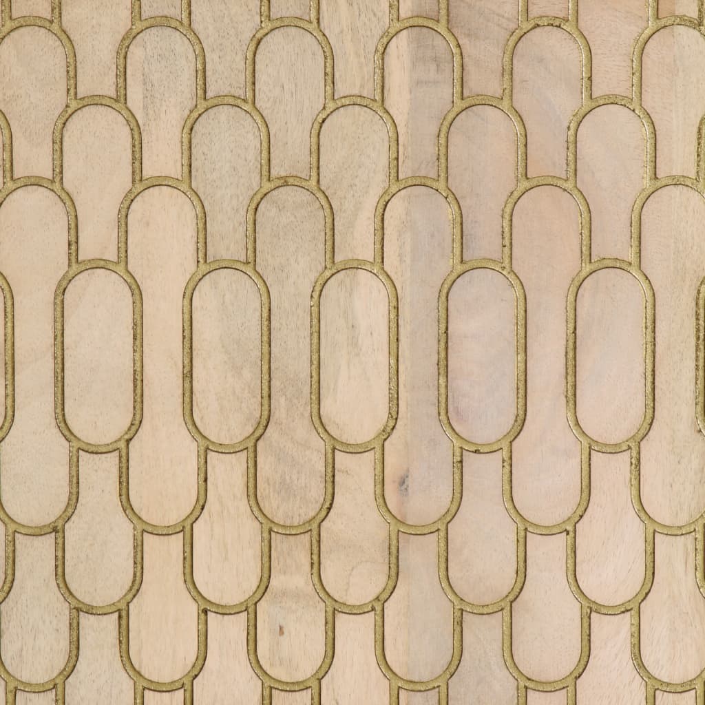 vidaXL Hoge kast 40x33x110 cm massief mangohout