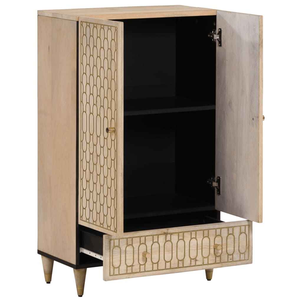 vidaXL Hoge kast 60x33x100 cm massief mangohout