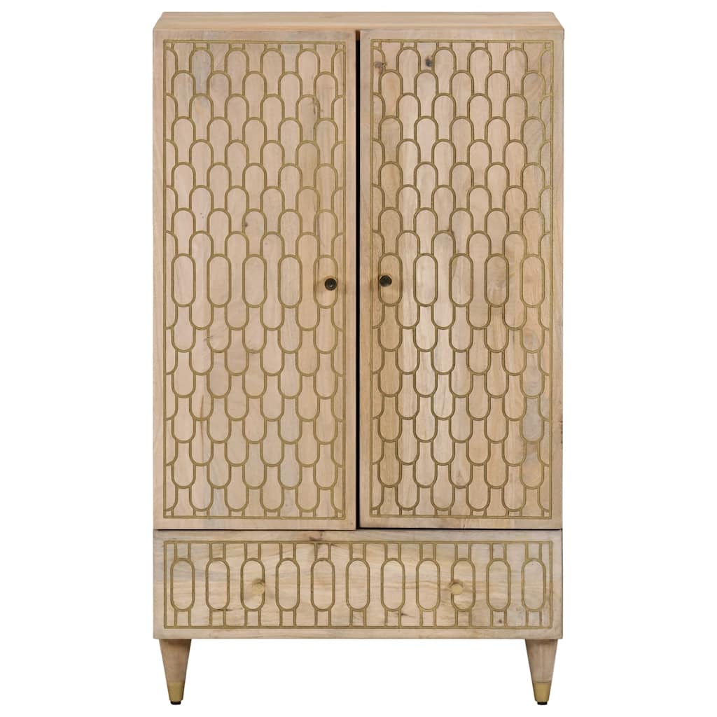 vidaXL Hoge kast 60x33x100 cm massief mangohout