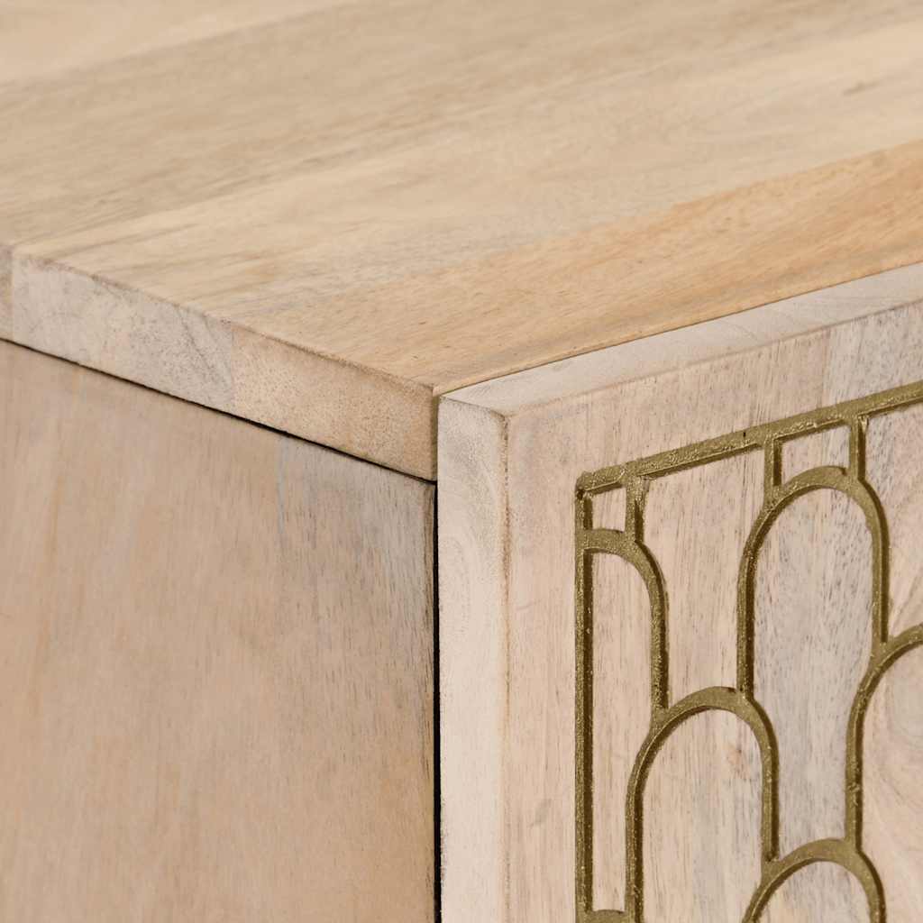 vidaXL Hoge kast 60x33x100 cm massief mangohout