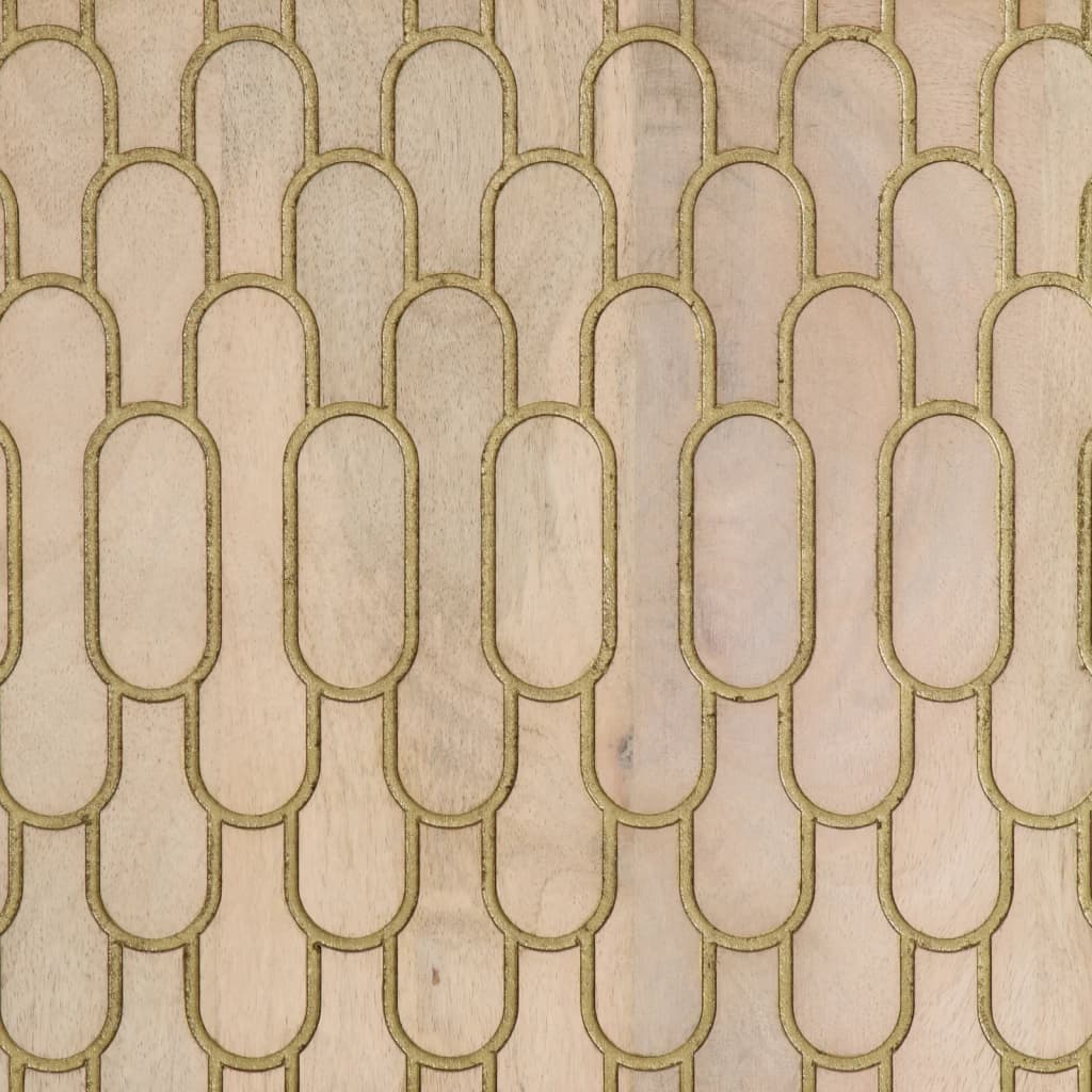 vidaXL Hoge kast 60x33x100 cm massief mangohout