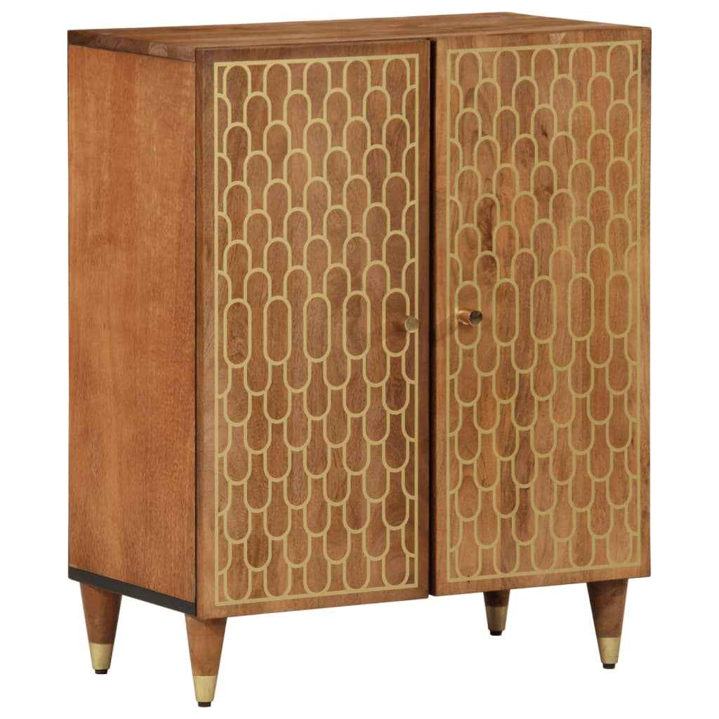 vidaXL Bijzetkast 60x33x75 cm massief mangohout