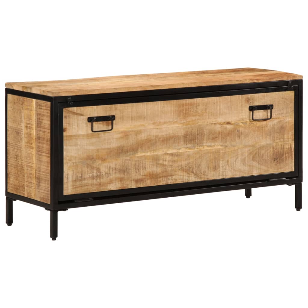 vidaXL Schoenenkast 60x35x53 cm massief ruw mangohout
