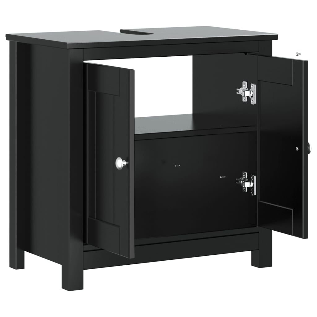 vidaXL Wastafelkast BERG 60x34x59 cm massief grenenhout wit