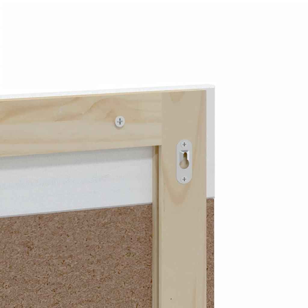 vidaXL Badkamerspiegel met schap BERG 60x12x70 cm massief hout zwart