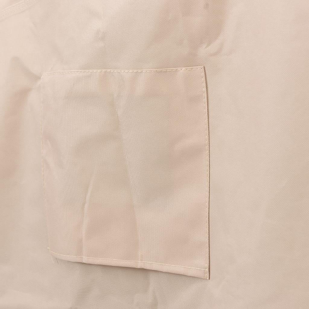 vidaXL Tuinhoes 3-zitsbank 600D 159x84x56/81 cm oxford beige