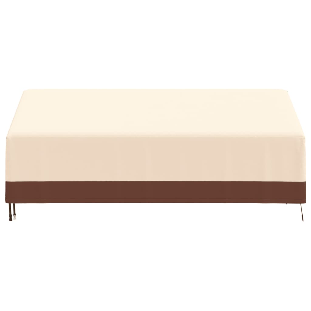 vidaXL Tuinhoes 3-zitsbank 600D 159x84x56/81 cm oxford beige