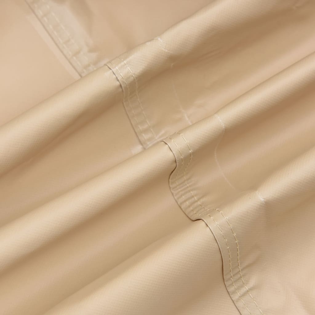 vidaXL Tuinhoes 3-zitsbank 600D 159x84x56/81 cm oxford beige