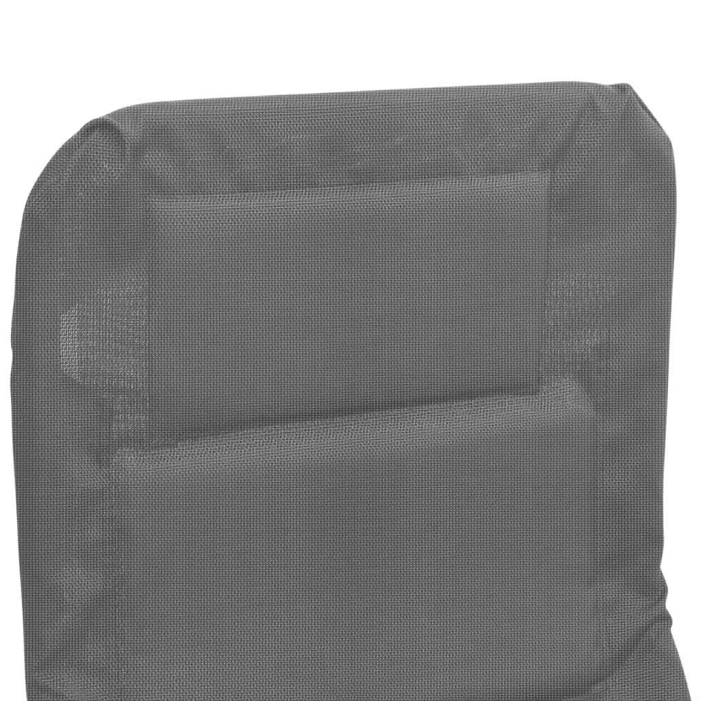 vidaXL Sun Loungers 2 pcs Foldable Textilene and Powder-Coated Steel Taupe