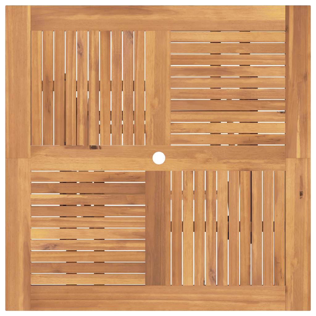 vidaXL Tuintafel inklapbaar 110x110x75 cm massief teakhout