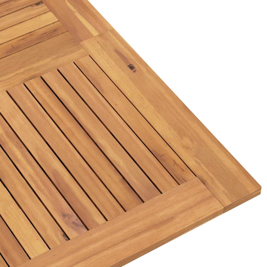 vidaXL Tuintafel inklapbaar 110x110x75 cm massief teakhout
