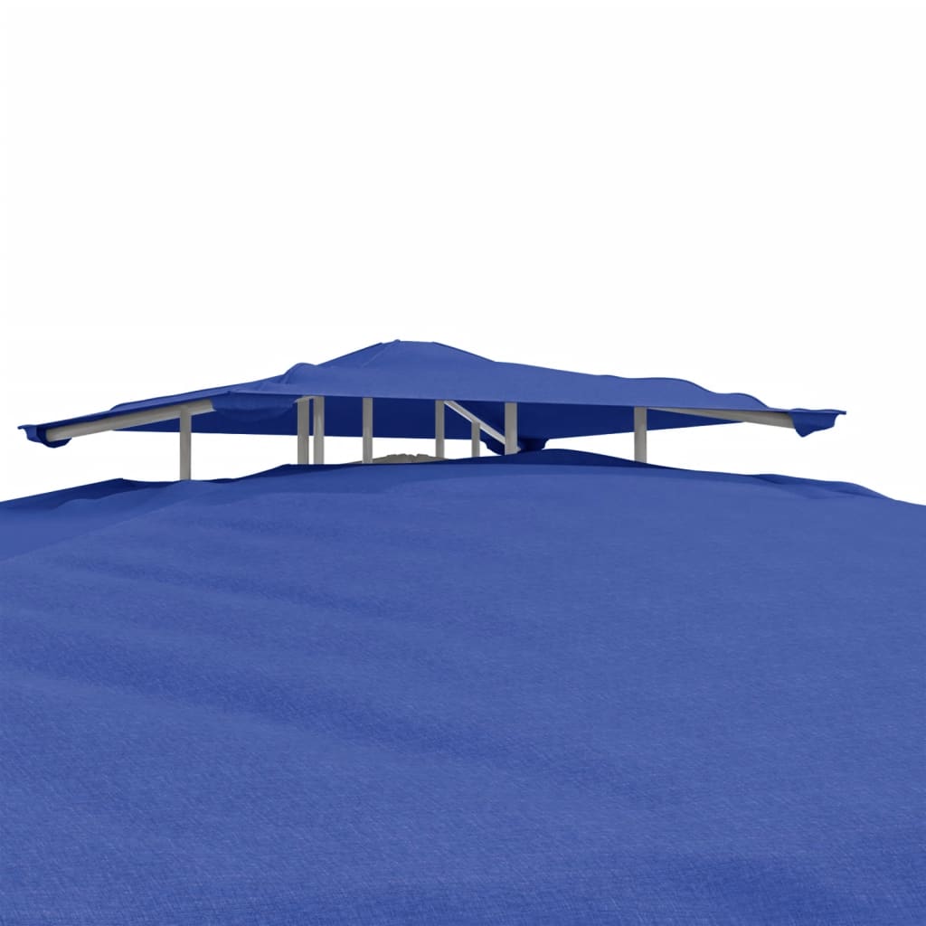 vidaXL Prieel met dubbel dak 3x3x2,68 m stof antracietkleurig