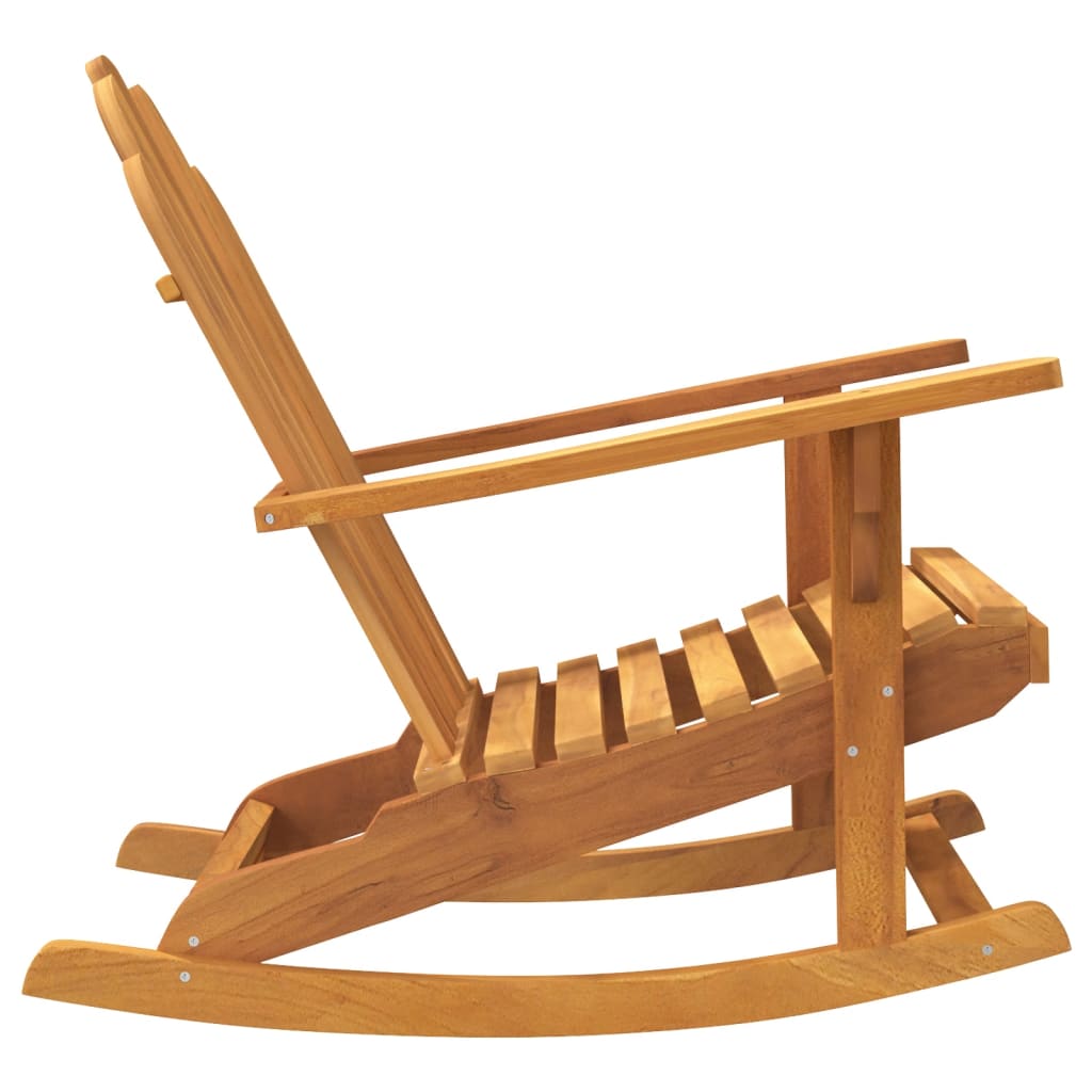 vidaXL Schommelstoel Adirondack 79x100x103 cm massief teakhout