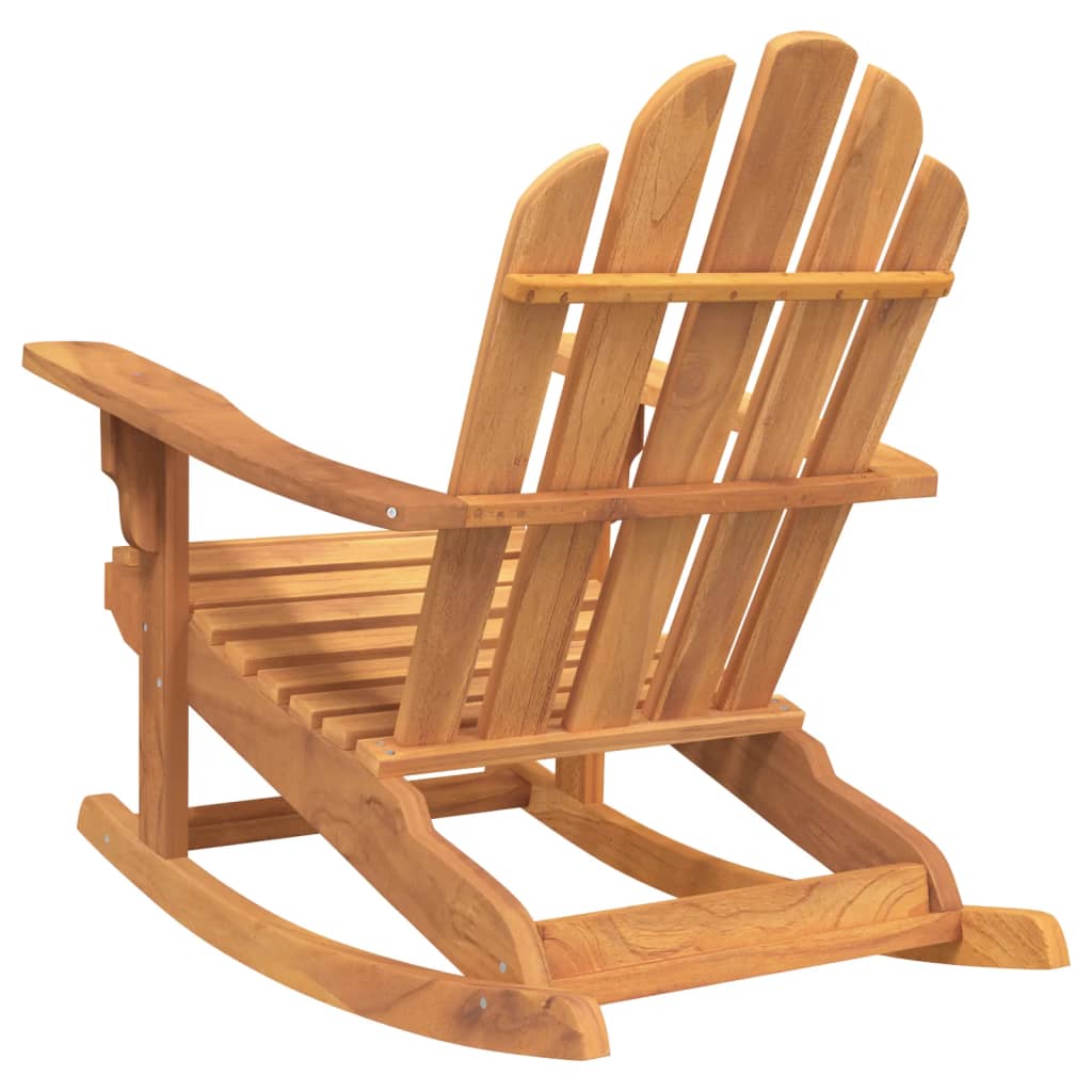 vidaXL Schommelstoel Adirondack 79x100x103 cm massief teakhout