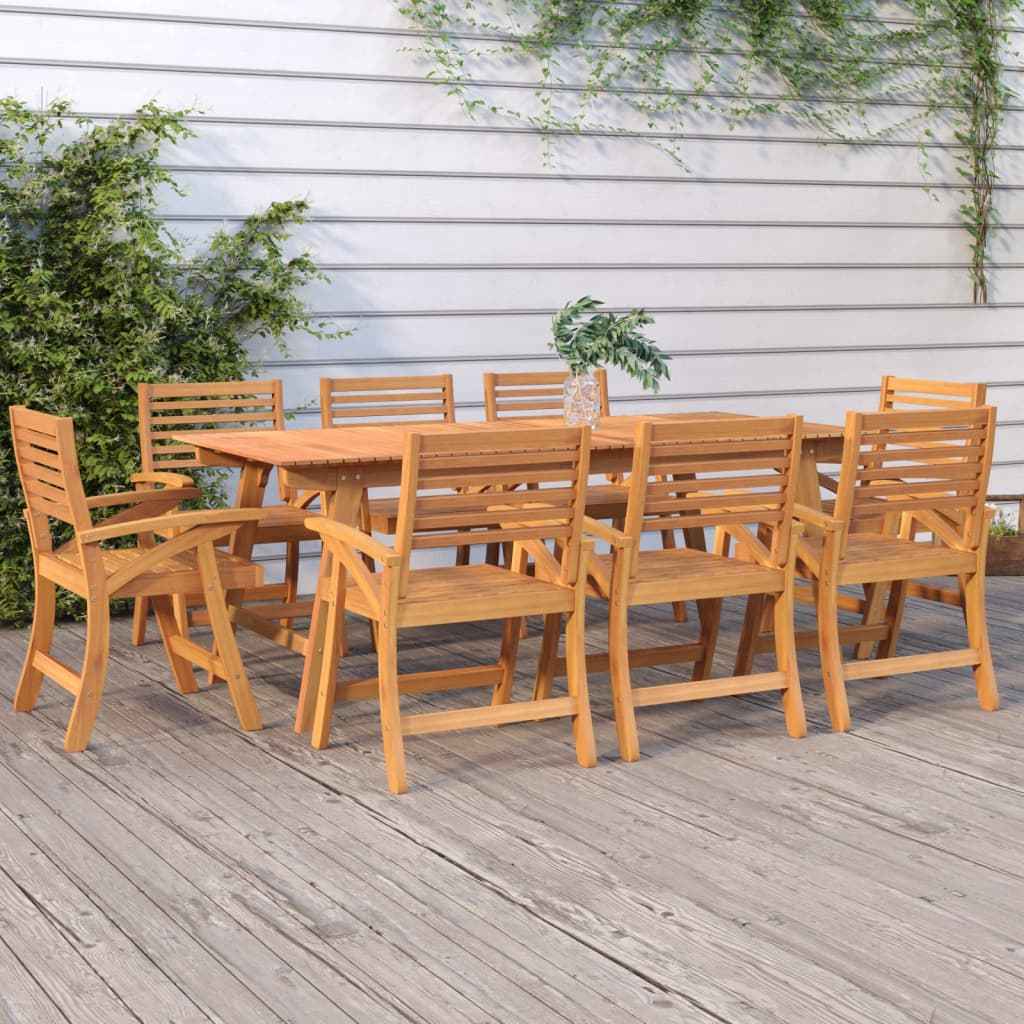 vidaXL Tuintafel 150x90x75 cm massief acaciahout