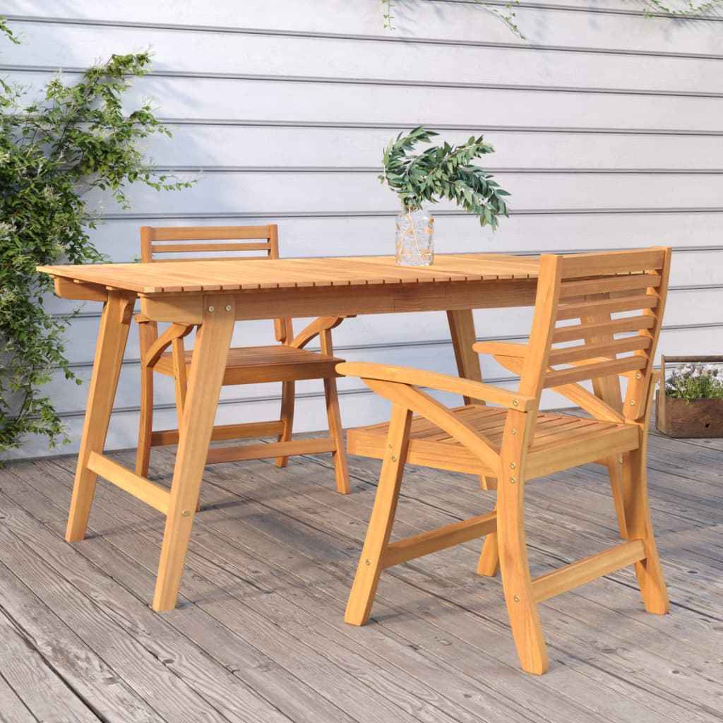 vidaXL Tuinstoelen 2 st 58x58x87 cm massief acaciahout